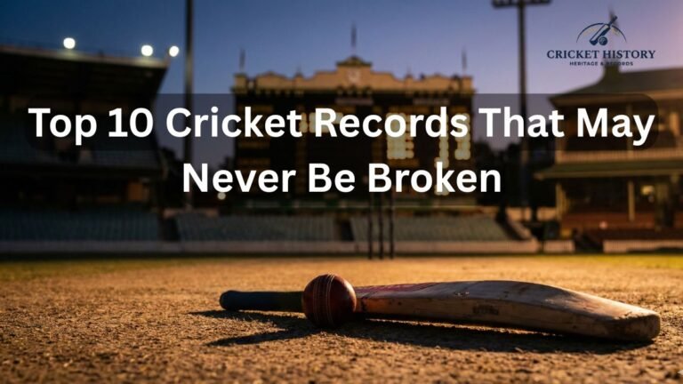 Top 10 Cricket Records That May Never Be Broken